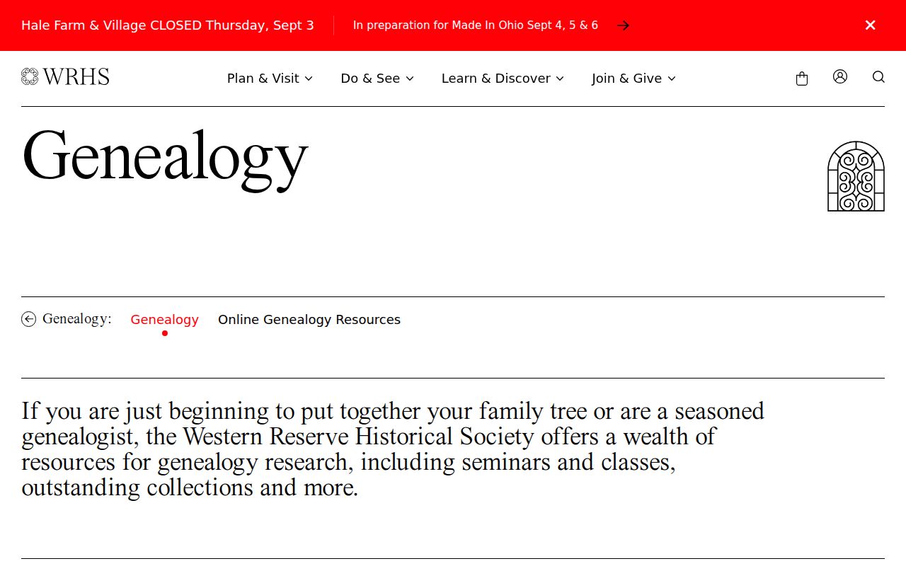 Parma Heights city directory Western Reserve Historical Society genealogy holdings