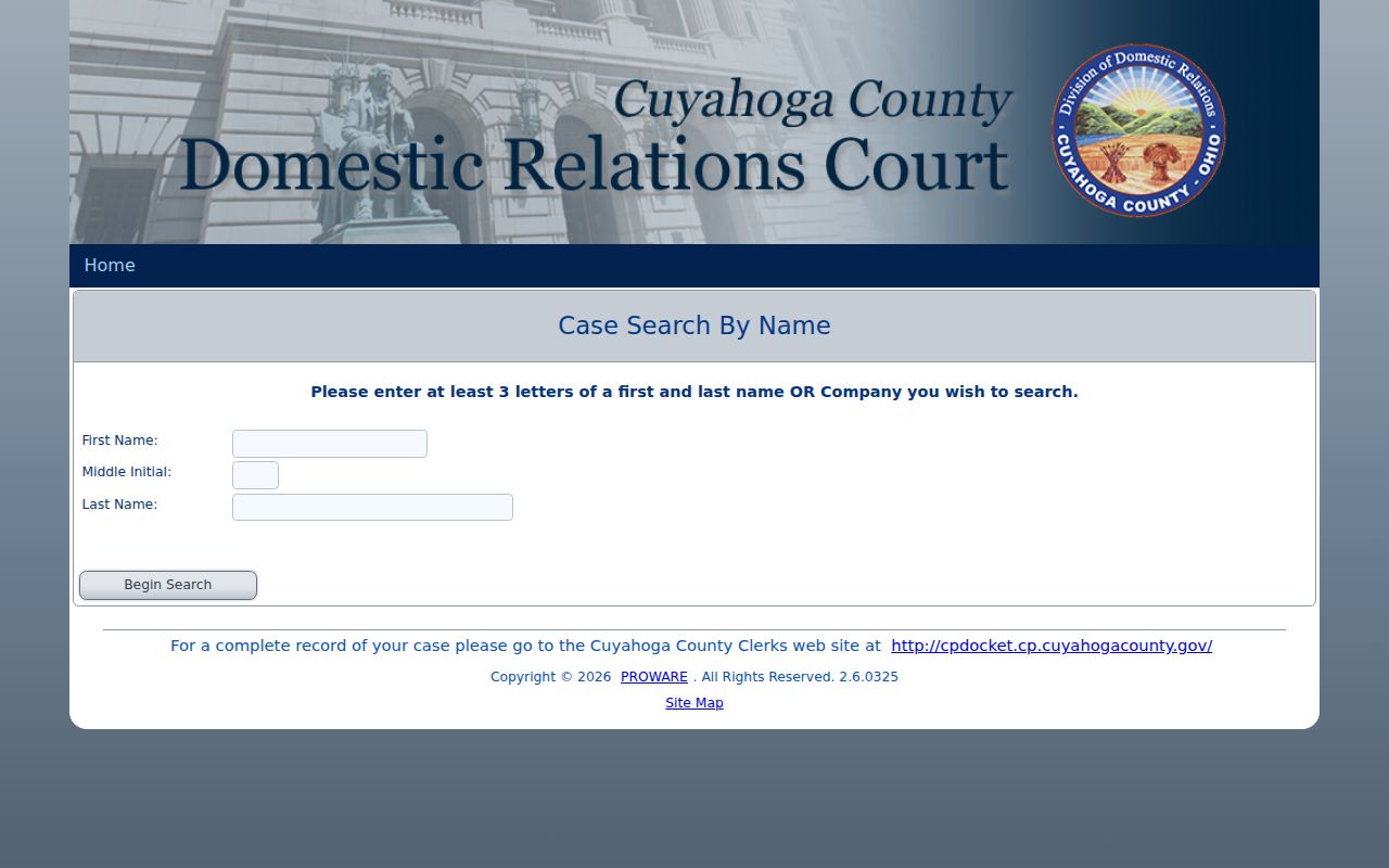 Parma Heights resident lookup Domestic Relations name search